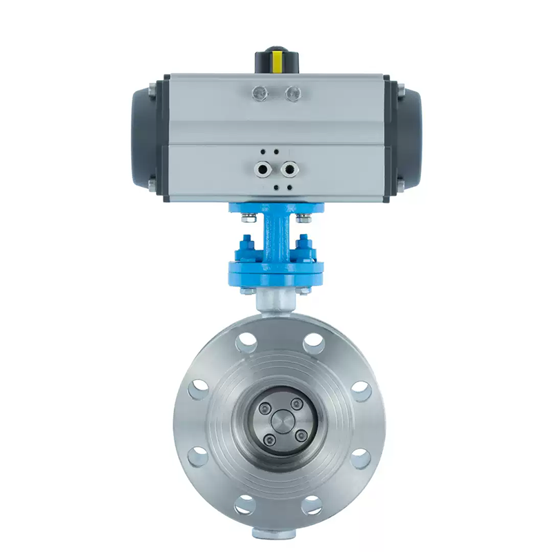 Pneumatic Hard Seal Flange Butterfly Valve High Pressure
